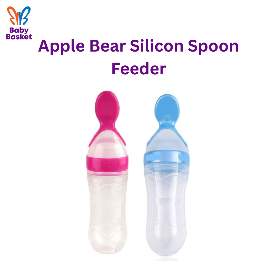 Apple Bear Silicon Spoon Feeder