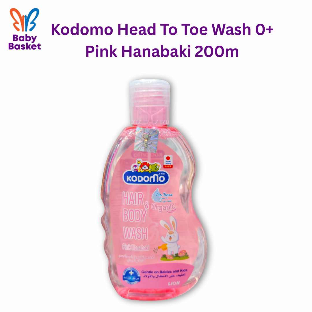 Kodomo Head To Toe Wash 0+ Pink Hanabaki 200m