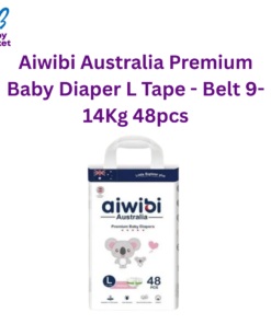 Aiwibi Australia Premium Baby Diaper L Tape - Belt 9-14Kg 48pcs