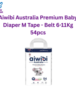 Aiwibi Australia Premium Baby Diaper M Tape - Belt 6-11Kg 54pcs