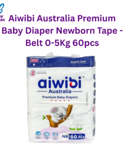 Aiwibi Australia Premium Baby Diaper Newborn Tape - Belt 0-5Kg 60pcs
