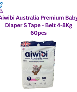 Aiwibi Australia Premium Baby Diaper S Tape - Belt 4-8Kg 60pcs
