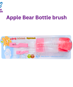 Apple Bear Bottle brush Pink