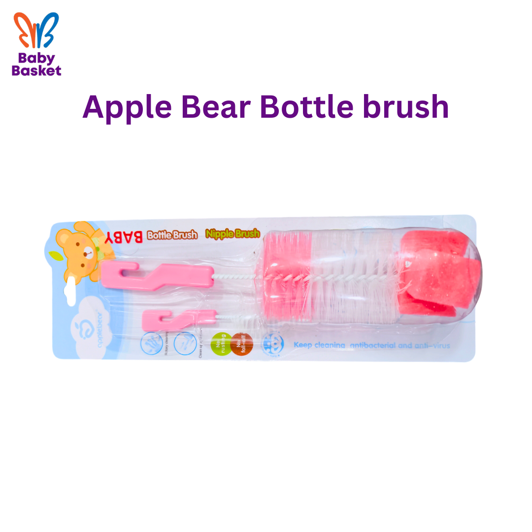 Apple Bear Bottle brush