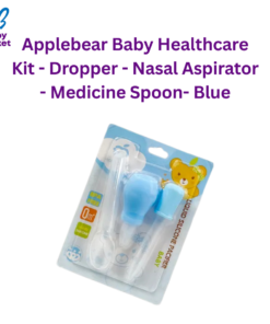Applebear Baby Healthcare Kit - Dropper - Nasal Aspirator - Medicine Spoon- Blue