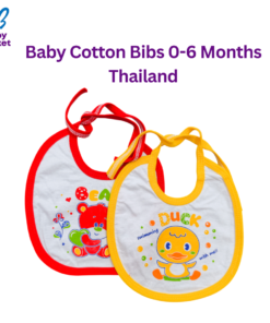 Baby Cotton Bibs 0-6 Months Thailand Multicolor