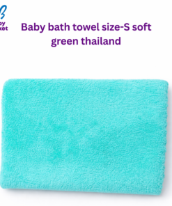 Baby bath towel size-S soft green thailand