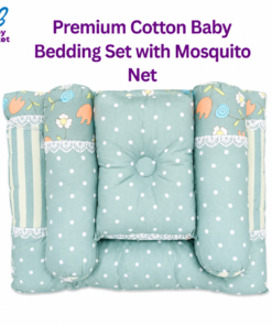 Premium Cotton Baby Bedding Set with Mosquito Net