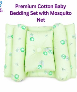 Premium Cotton Baby Bedding Set with Mosquito Net