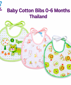 Baby Cotton Bibs 0-6 Months Thailand Multicolor