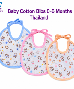 Baby Cotton Bibs 0-6 Months Thailand Multicolor