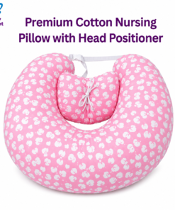 Premium Cotton Nursing Pillow with Head Positioner