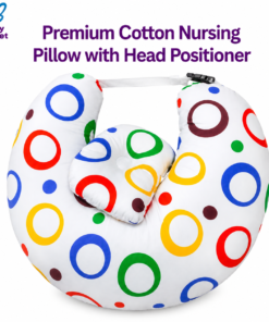 Premium Cotton Nursing Pillow with Head Positioner