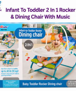 Infant To Toddler 2 In 1 Rocker & Dining Chair With Music