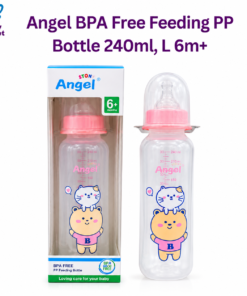 Angel BPA Free Feeding PP Bottle 240ml, L 6m+