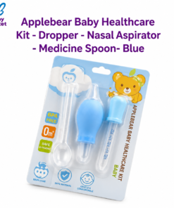 Applebear Baby Healthcare Kit - Dropper - Nasal Aspirator - Medicine Spoon- Blue