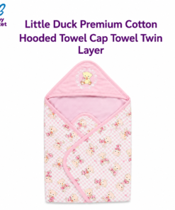 Little Duck Premium Cotton Hooded Towel Cap Towel Twin Layer
