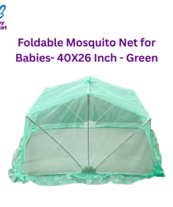 Foldable Mosquito Net for Babies- 40X26 Inch - Green