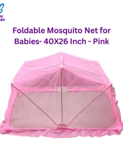 Foldable Mosquito Net for Babies- 40X26 Inch - Pink