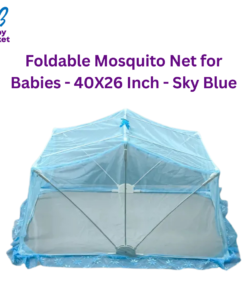 Foldable Mosquito Net for Babies - 40X26 Inch - Sky Blue