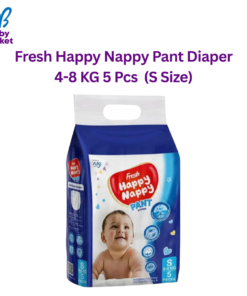 Fresh Happy Nappy Pant Diaper 4-8 KG 5 Pcs  (S Size)