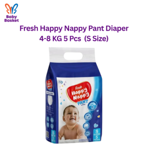 Fresh Happy Nappy Pant Diaper 4-8 KG 5 Pcs  (S Size)