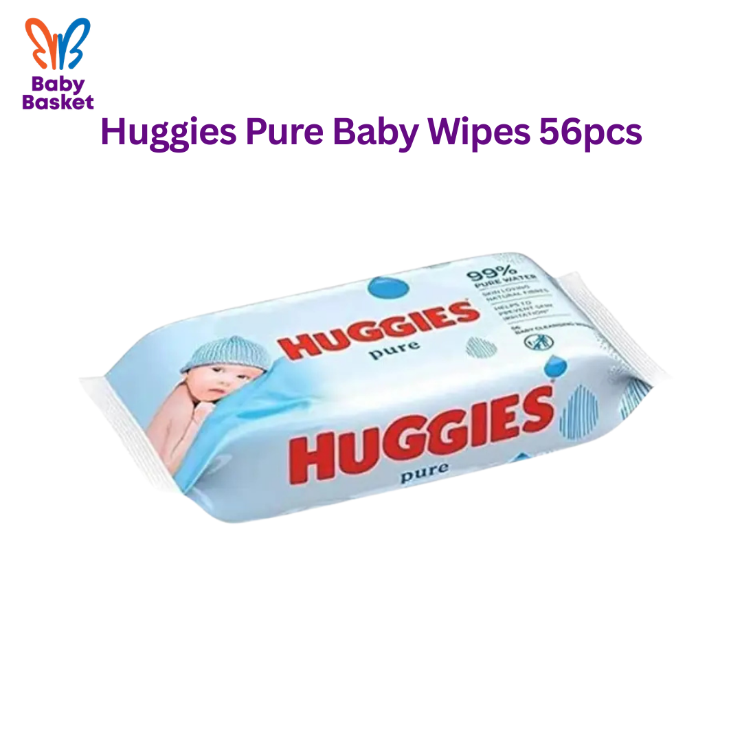 Huggies Pure Baby Wipes 56pcs