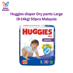 Huggies diaper Dry pants Large (9-14kg) 50pcs Malaysia