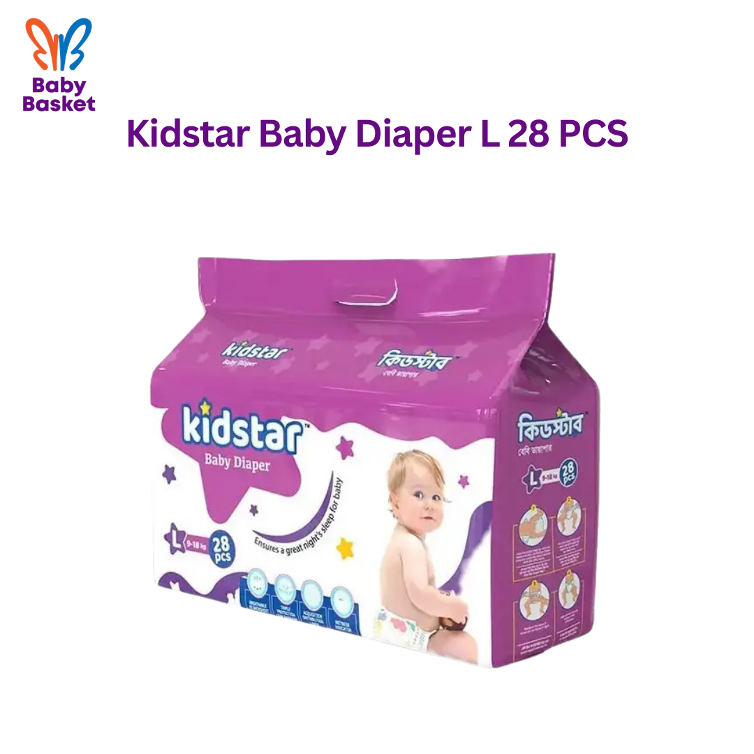 Kidstar Baby Diaper L 28 PCS