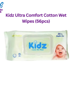 Kidz Ultra Comfort Cotton Wet Wipes (56pcs)