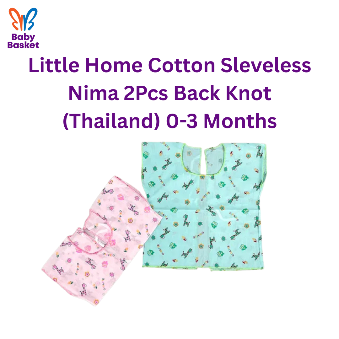 Little Home Cotton Sleveless Nima 2Pcs Back Knot (Thailand) 0-3 Months