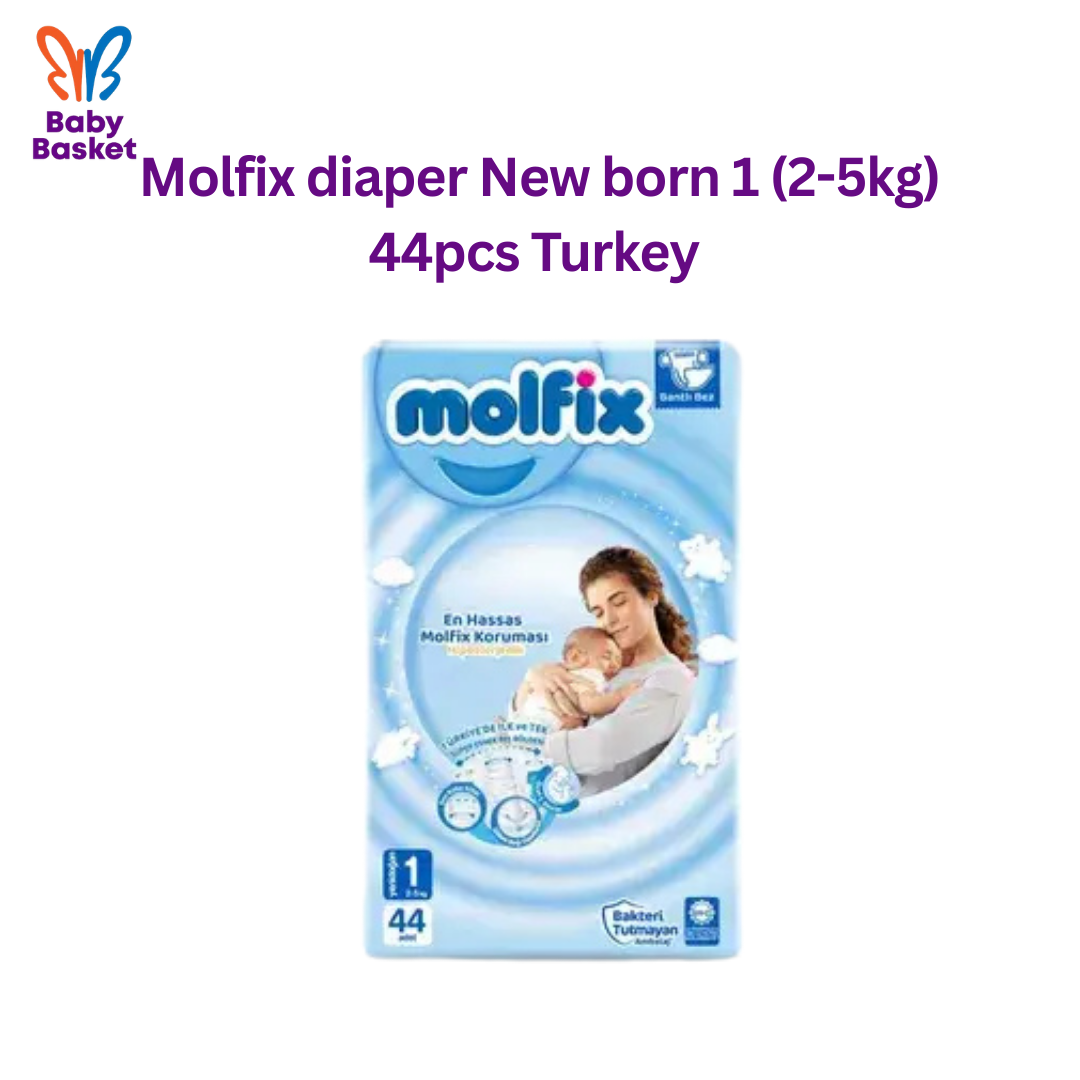 Molfix diaper New born 1 (2-5kg) 44pcs Turkey