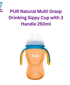 PUR Natural Multi Grasp Drinking Sippy Cup with 3 Handle 250ml