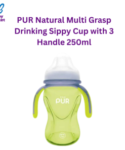 PUR Natural Multi Grasp Drinking Sippy Cup with 3 Handle 250ml