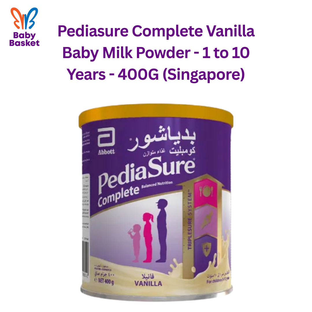 Pediasure Complete Vanilla Baby Milk Powder - 1 to 10 Years - 400G (Singapore)