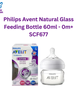 Philips Avent Original Natural Glass Feeding Bottle 60ml - 0m+ SCF677