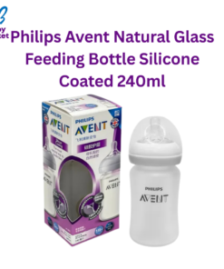 Philips Avent Natural Glass Feeding Bottle Silicone Coated 240ml