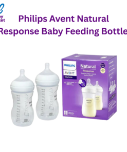 Philips Avent Original Natural Response Baby Feeding Bottle Wide Neck PP 1m+, 260ml Twin Bottle Pack