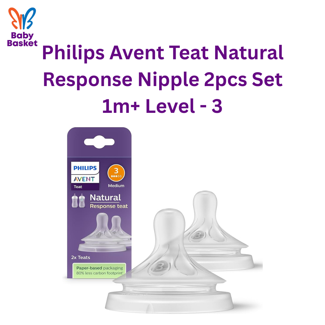 Philips Avent Teat Natural Response Nipple 2pcs Set 1m+ Level - 3