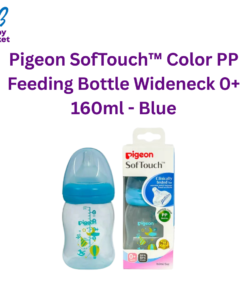 Pigeon SofTouch™ Color PP Feeding Bottle Wideneck 0+ 160ml - Blue