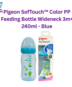 Pigeon SofTouch™ Color PP Feeding Bottle Wideneck 3m+ 240ml - Blue