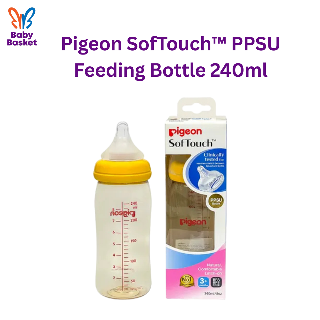 Pigeon SofTouch™ PPSU Feeding Bottle 240ml