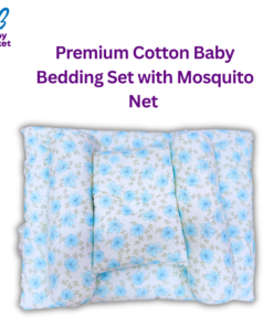 Premium Cotton Baby Bedding Set with Mosquito Net