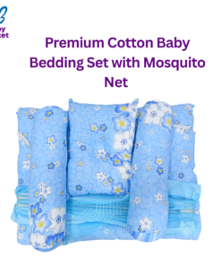 Premium Cotton Baby Bedding Set with Mosquito Net
