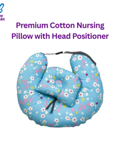 Premium Cotton Nursing Pillow with Head Positioner