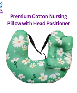 Premium Cotton Nursing Pillow with Head Positioner