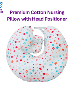 Premium Cotton Nursing Pillow with Head Positioner
