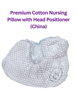 Premium Cotton Nursing Pillow with Head Positioner (China)