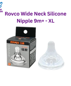 Rovco Wide Neck Silicone Nipple 9m+ - XL