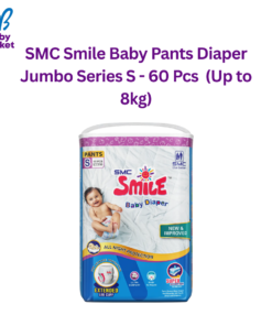 SMC Smile Baby Pants Diaper Jumbo Series S - 60 Pcs  (Up to 8kg)